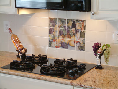 Adhesive Kitchen Tiles on Self Adhesive Removable Reusable Washable And Heat And Steam