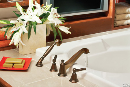 Bathroom Trends 2010 The Rothbury bathroom collection from Moen features the hottest finishes, helping your bathroom feel fashion-forward.