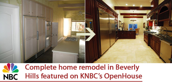 Complete home remodeling in Beverly Hills featured on KNBC's OpenHouse