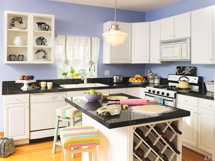Design Kitchen with wall paint