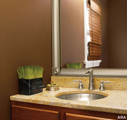 Mirror Frame Adding a mirror frame, such as Mirrorscapes Mirror Frames from Moen can create a custom look that makes a striking style statement in the bath … in minutes.