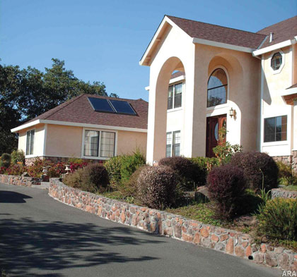 Roof solar panels