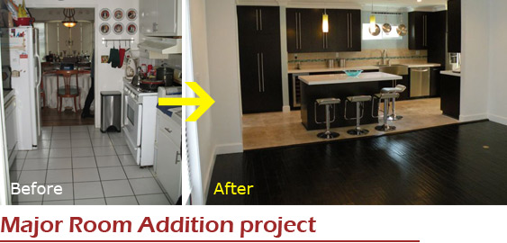 Room addition and interior makeover in Newbury Park, CA