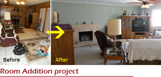 Room addition and interior makeover in Newbury Park, CA