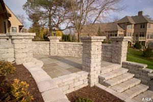 With the most versatile retaining wall systems, you can also build stairs, freestanding walls and columns using the same product.